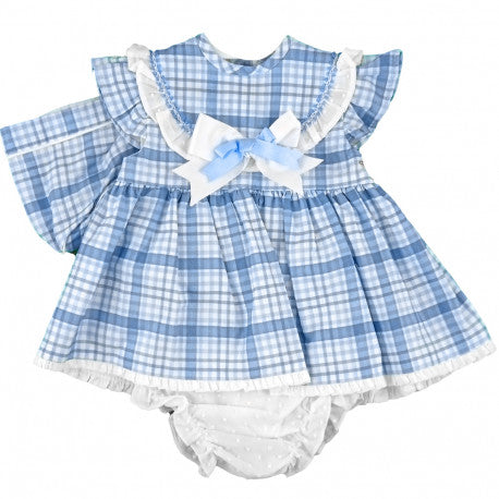 infant blue gingham dress Bitsy Blue Gingham Easter Dress – Children's Edit main image 0